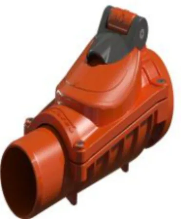 50mm Plastik Klepeli Çekvalf (Kilitli)